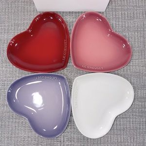 Le Creuset Heart Plates Set of 4